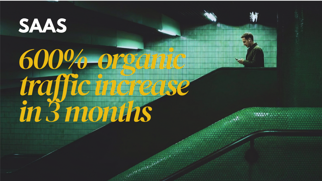 150% organic traffic growth (plus top 3 rankings) for a social engagement SaaS platform